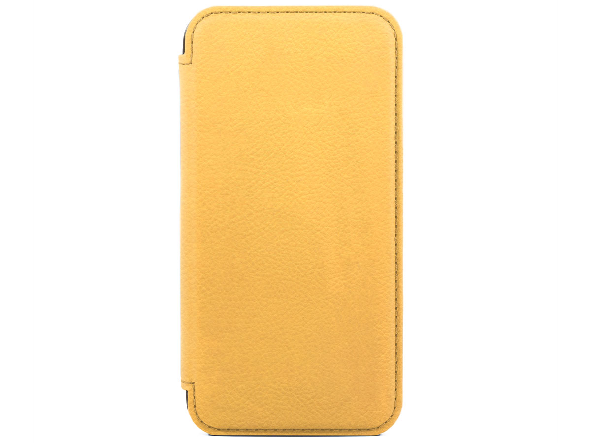 Greenwich Blake Leather Folio Canary - iPhone 13 Pro Hoesje