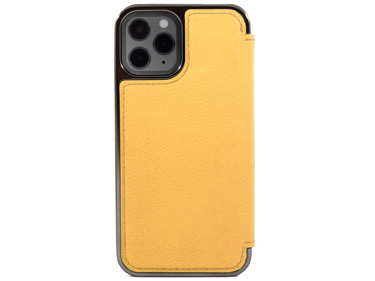 Greenwich Blake Leather Folio Canary - iPhone 13 Pro Hoesje