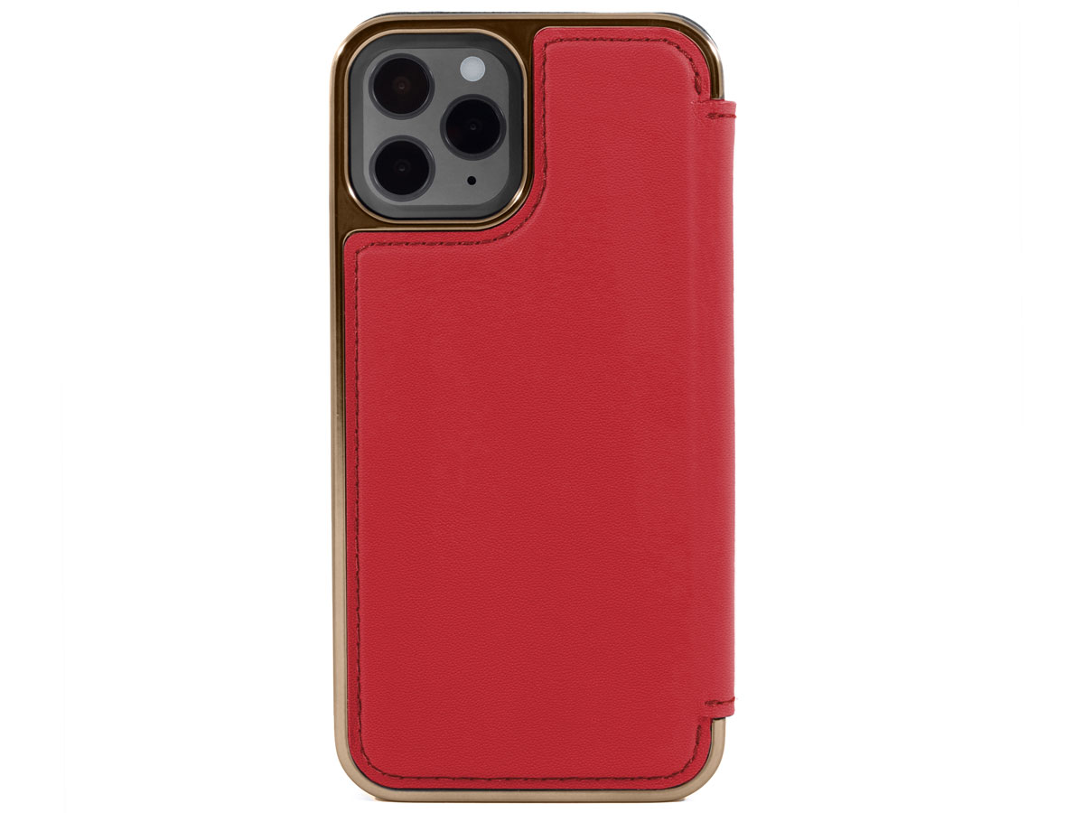 Greenwich Blake MagSafe Leather Folio Flash Red - iPhone 13 Pro Hoesje