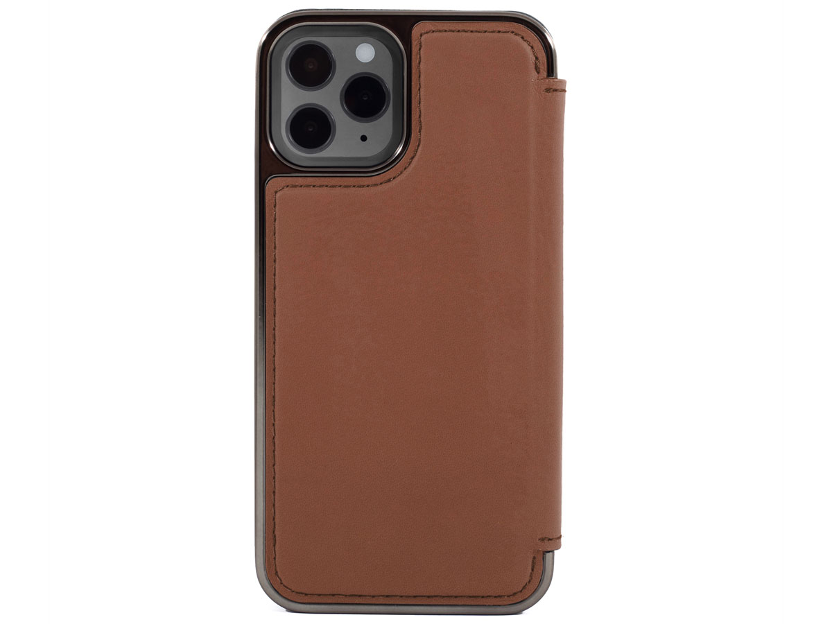 Greenwich Blake Leather Folio Saddle - iPhone 13 Pro Hoesje