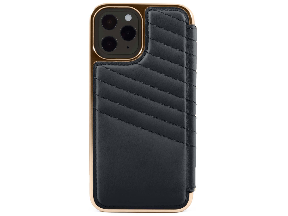 Greenwich Portland Folio Beluga/Gold - iPhone 13 Pro Hoesje