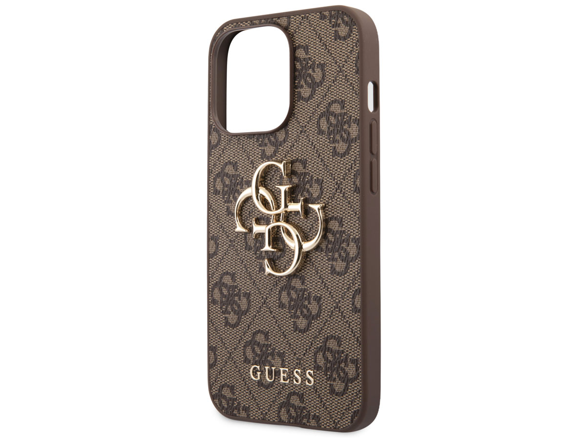 Guess Big 4G Monogram Case Bruin - iPhone 13 Pro hoesje