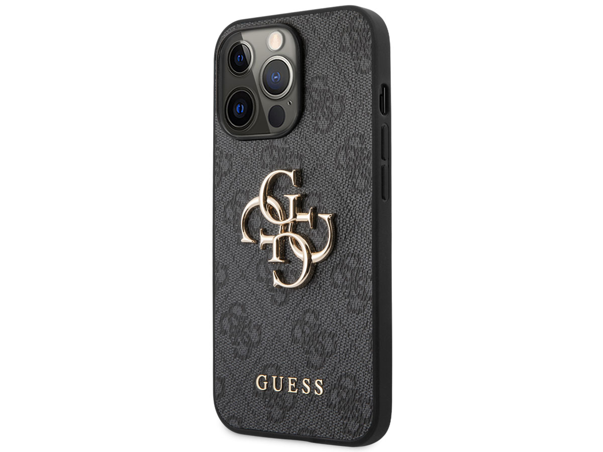 Guess Big 4G Monogram Case Grijs - iPhone 13 Pro hoesje