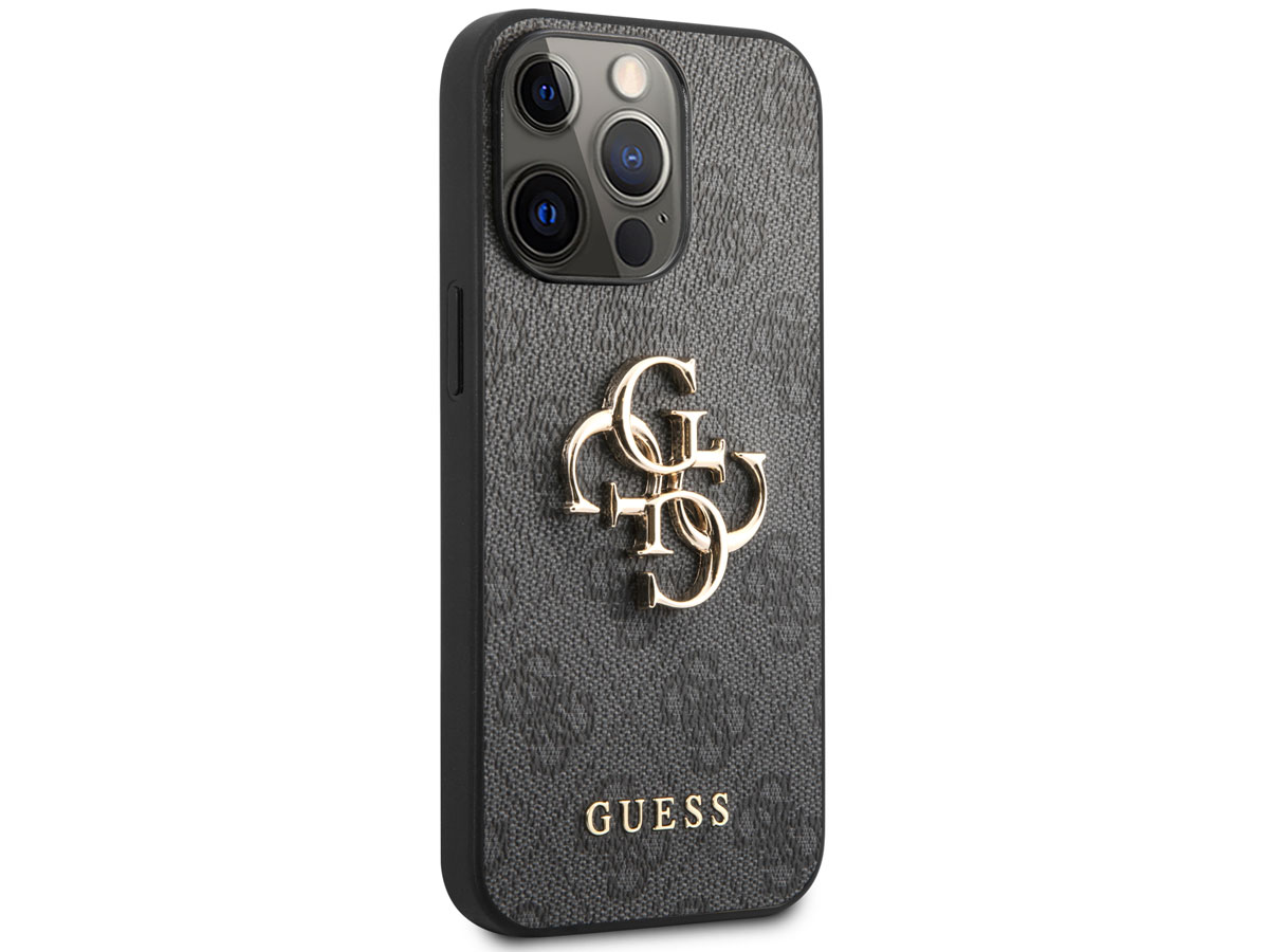 Guess Big 4G Monogram Case Grijs - iPhone 13 Pro hoesje