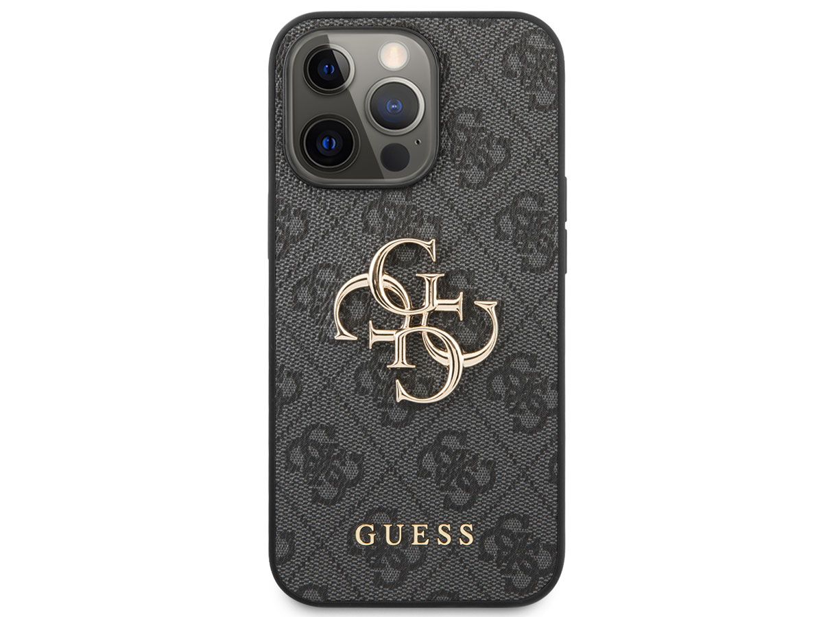 Guess Big 4G Monogram Case Grijs - iPhone 13 Pro hoesje