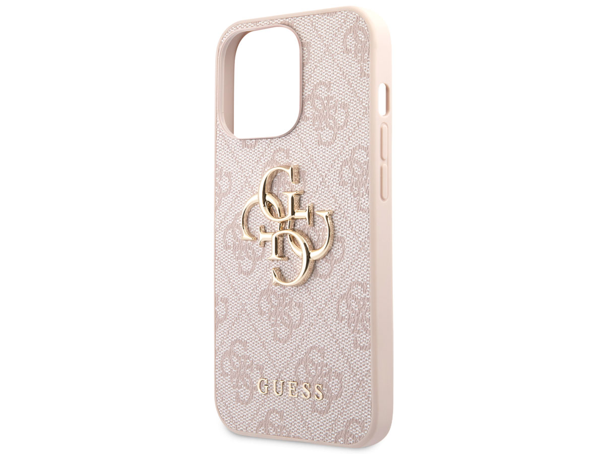 Guess Big 4G Monogram Case Roze - iPhone 13 Pro hoesje