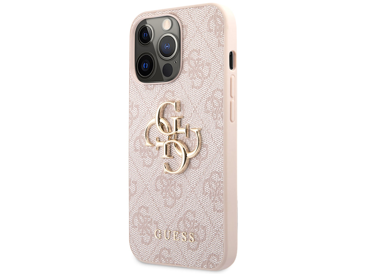 Guess Big 4G Monogram Case Roze - iPhone 13 Pro hoesje