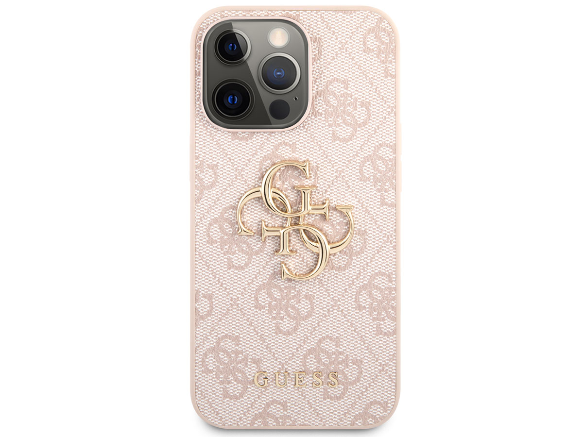 Guess Big 4G Monogram Case Roze - iPhone 13 Pro hoesje