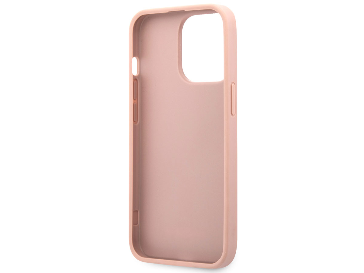 Guess Saffiano Case Roze - iPhone 13 Pro hoesje