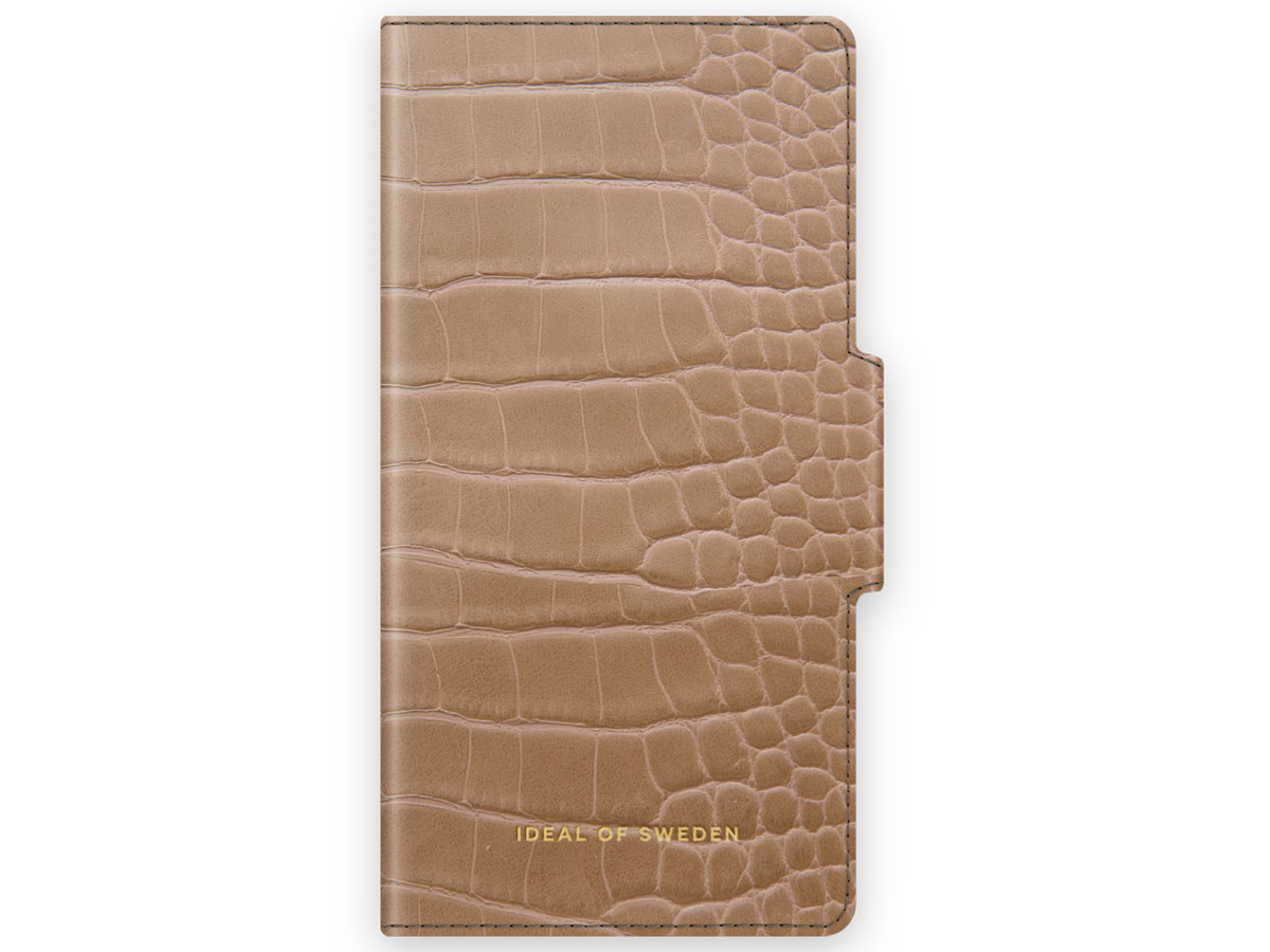 iDeal of Sweden Atelier Wallet Camel Croco - iPhone 13 Pro hoesje