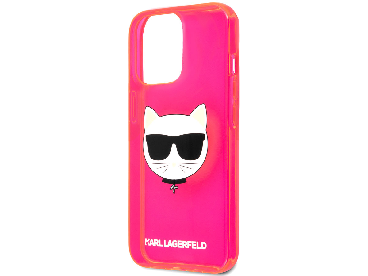 Karl Lagerfeld Choupette Case Roze - iPhone 13 Pro hoesje