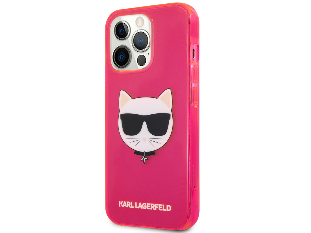 Karl Lagerfeld Choupette Case Roze - iPhone 13 Pro hoesje