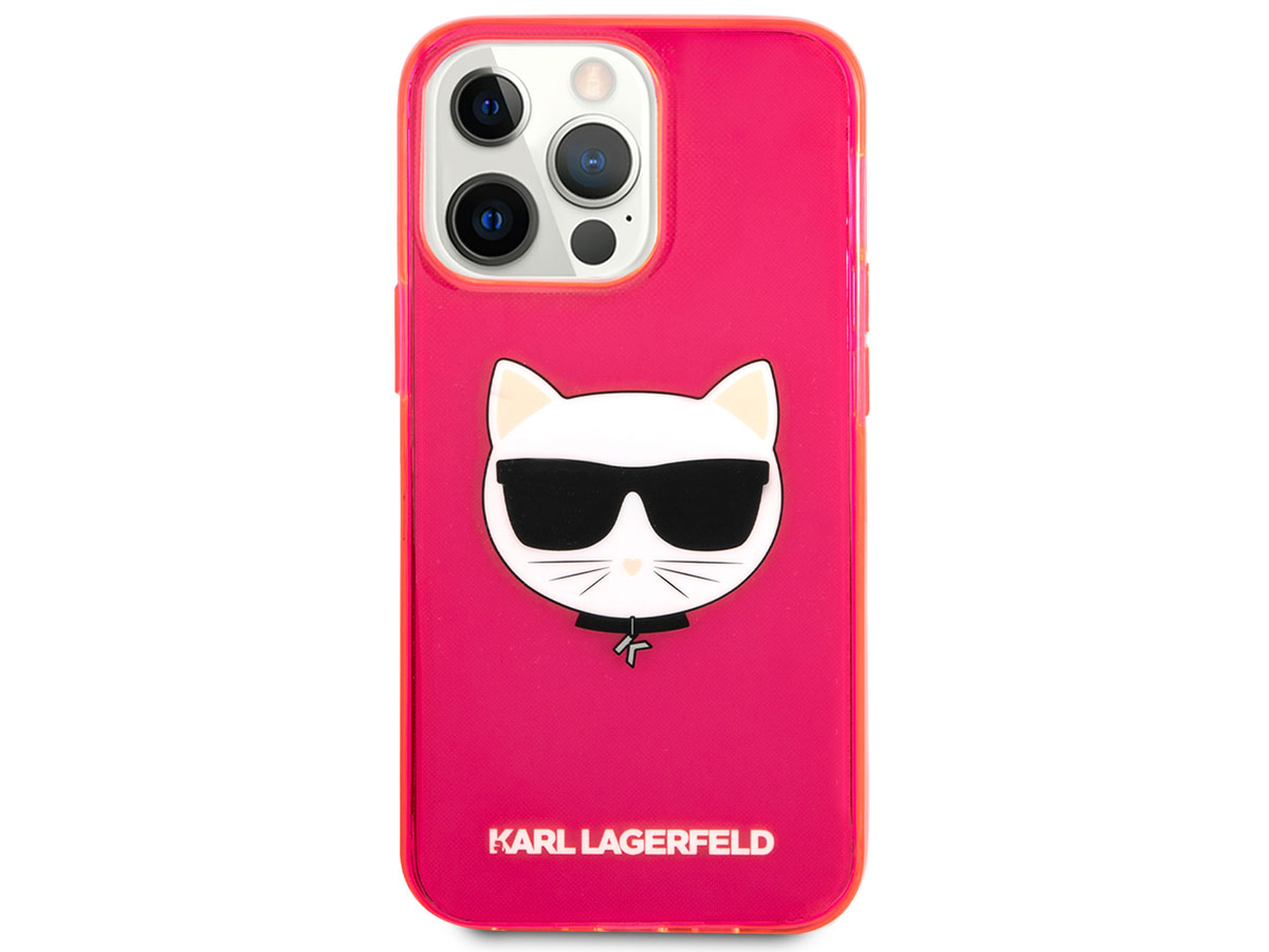 Karl Lagerfeld Choupette Case Roze - iPhone 13 Pro hoesje