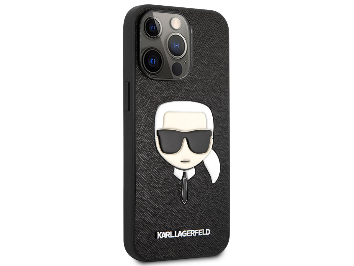 Karl Lagerfeld Ikonik Case Zwart - iPhone 13 Pro hoesje