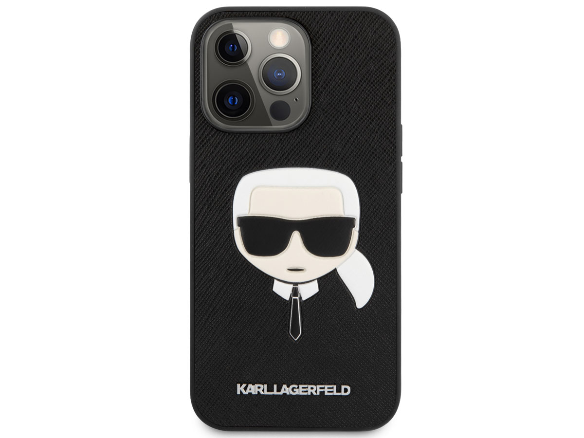 Karl Lagerfeld Ikonik Case Zwart - iPhone 13 Pro hoesje