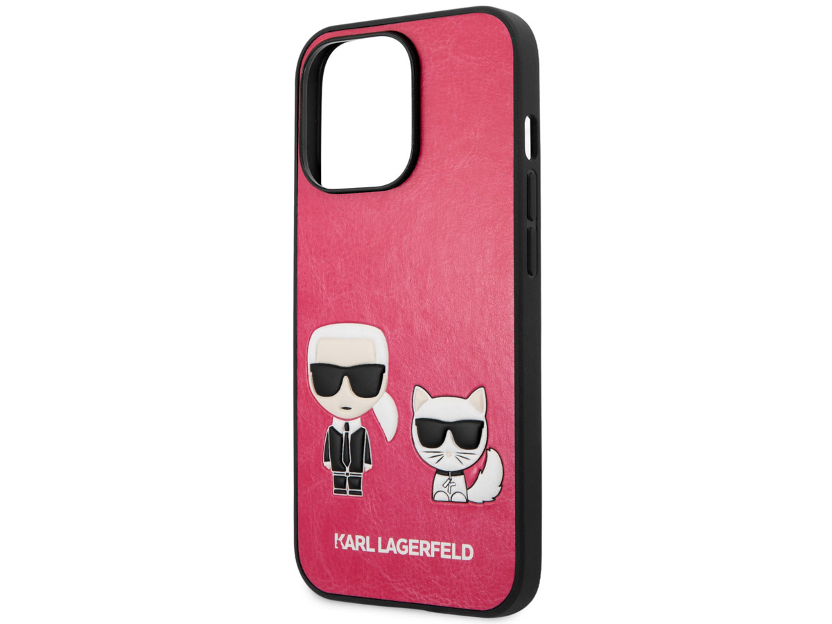 Karl Lagerfeld Ikonik Duo Case Roze - iPhone 13 Pro hoesje