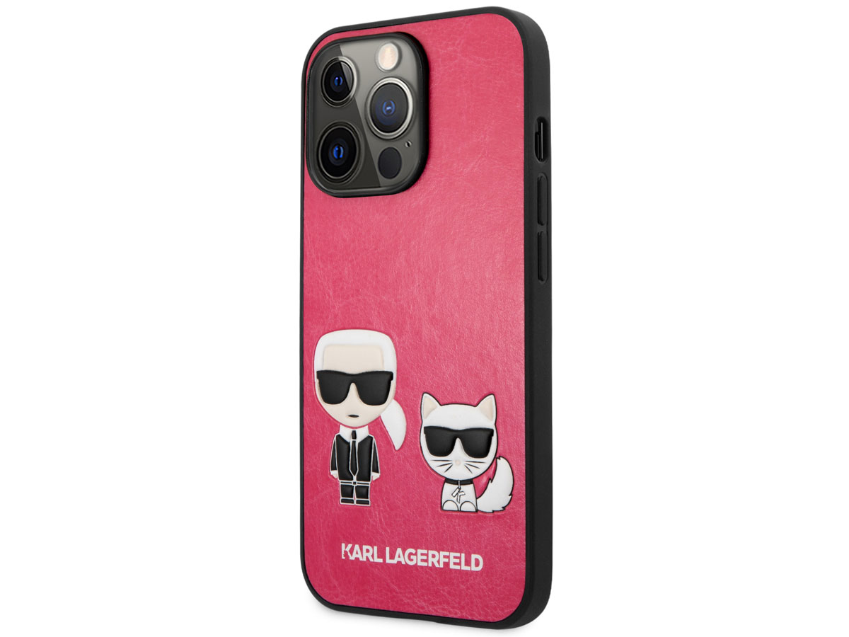 Karl Lagerfeld Ikonik Duo Case Roze - iPhone 13 Pro hoesje