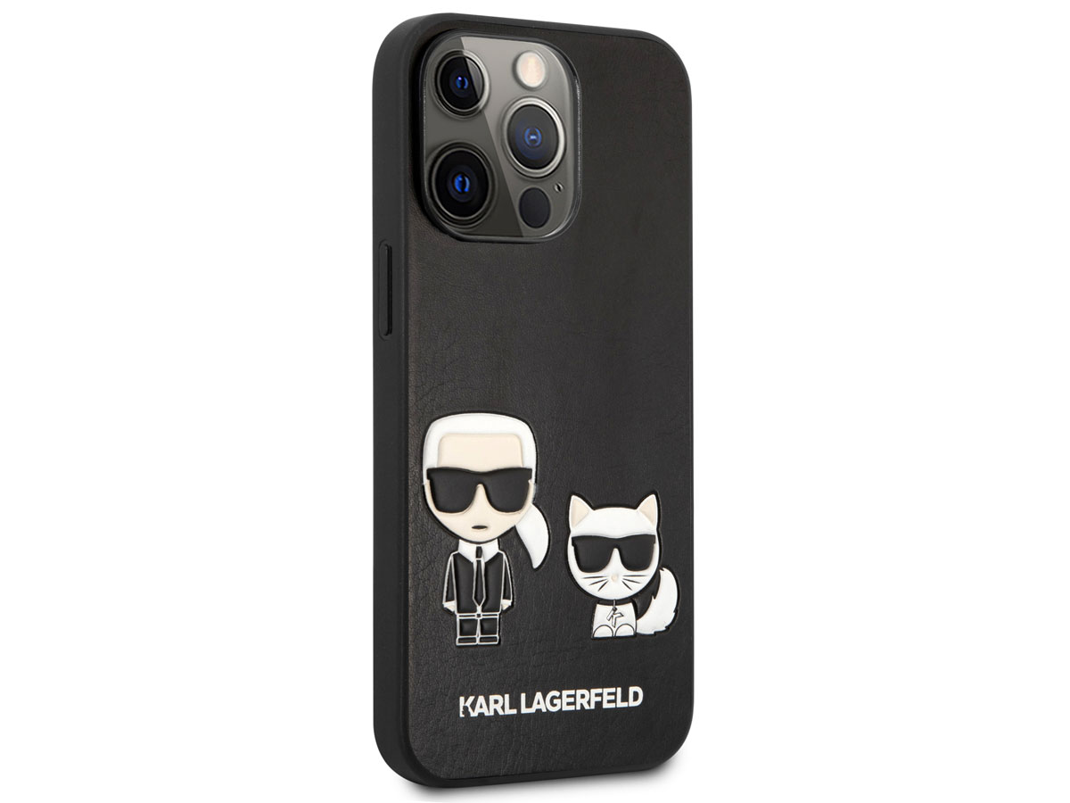 Karl Lagerfeld Ikonik Duo Case Zwart - iPhone 13 Pro hoesje
