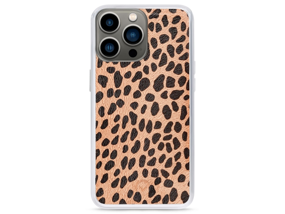 Mobilize 2in1 Magnet Zipper Case Green Leopard - iPhone 13 Pro hoesje