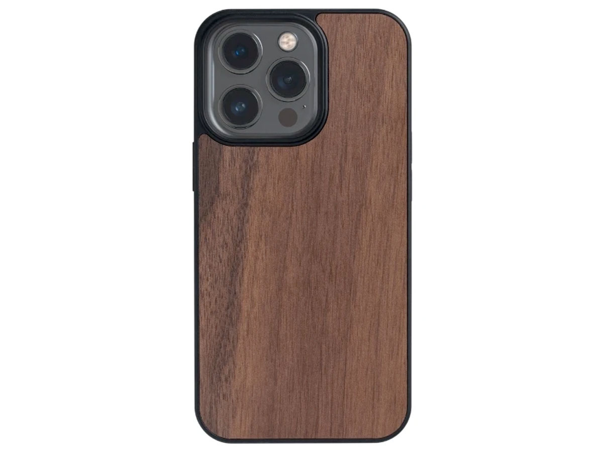 Oakywood Wooden MagSafe Case Walnut - iPhone 13 Pro hoesje