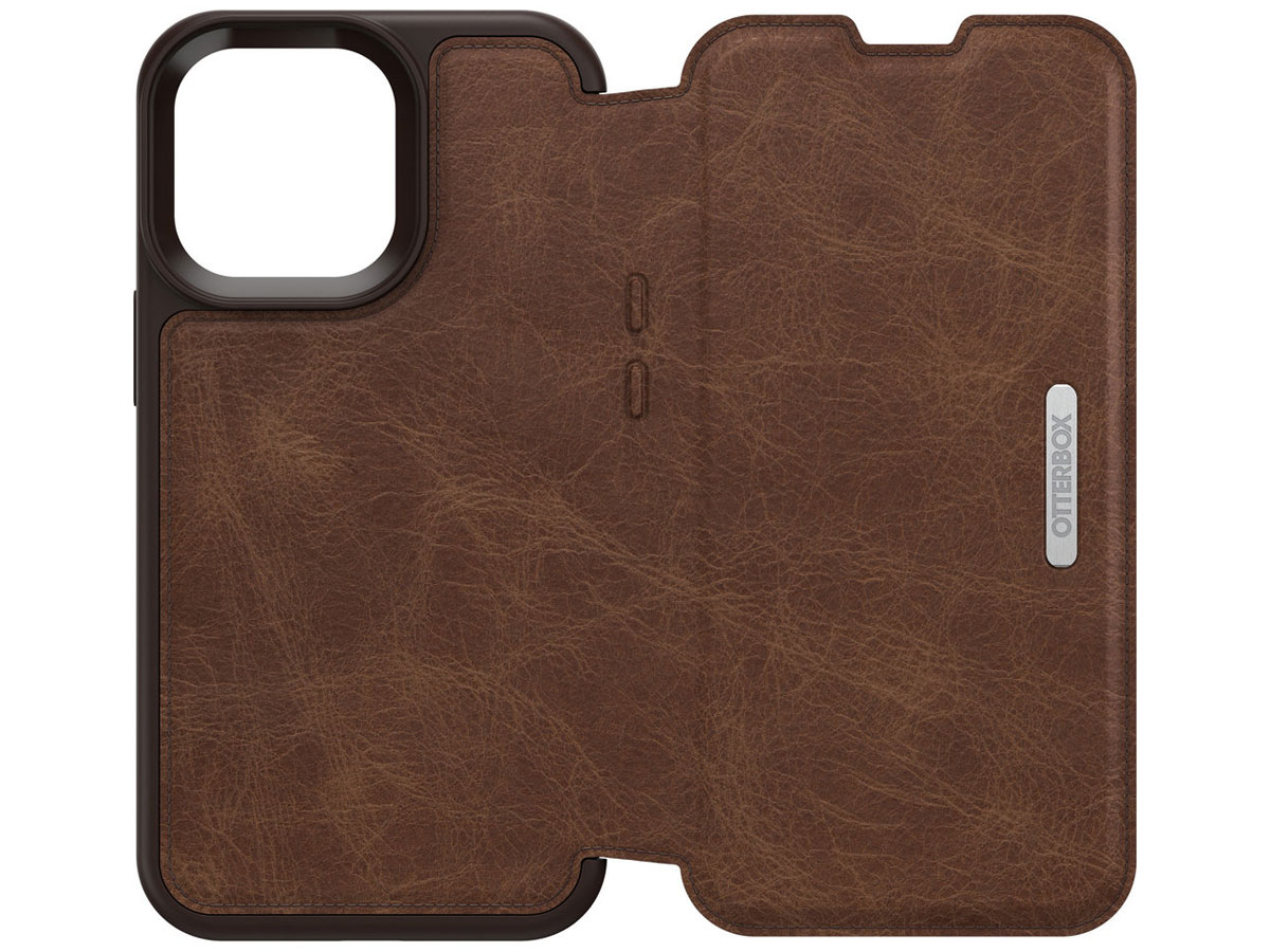 Otterbox Strada Leather Folio Bruin - iPhone 13 Pro hoesje