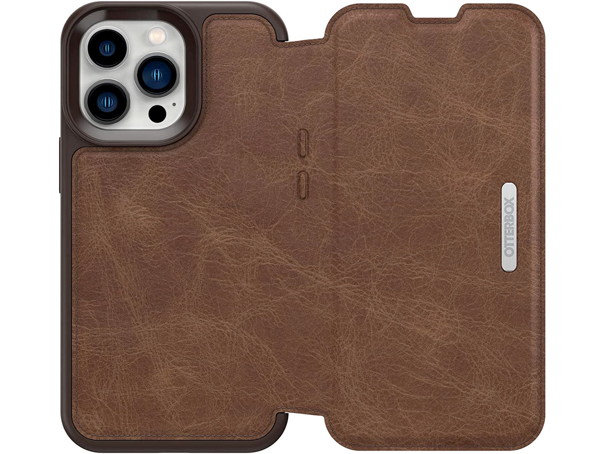 Otterbox Strada Leather Folio Bruin - iPhone 13 Pro hoesje