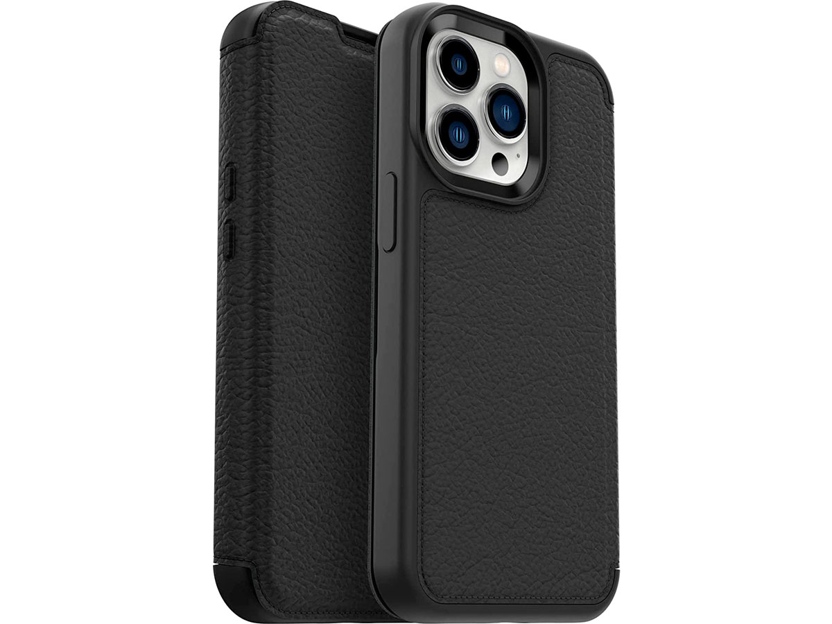 Otterbox Strada Leather Folio Zwart - iPhone 13 Pro hoesje