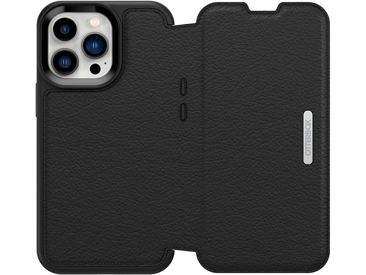 Otterbox Strada Leather Folio Zwart - iPhone 13 Pro hoesje