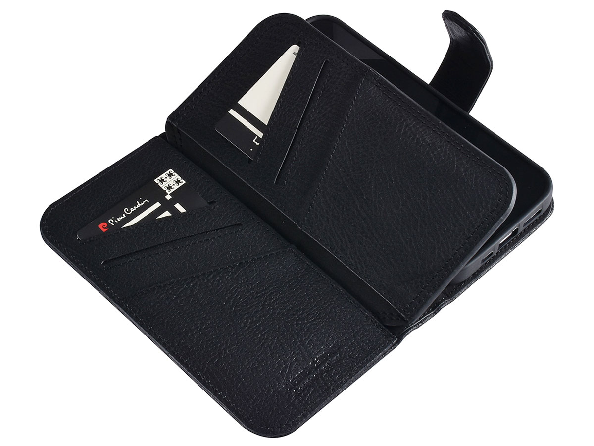 Pierre Cardin True Wallet Zwart Leer - iPhone 13 Pro hoesje