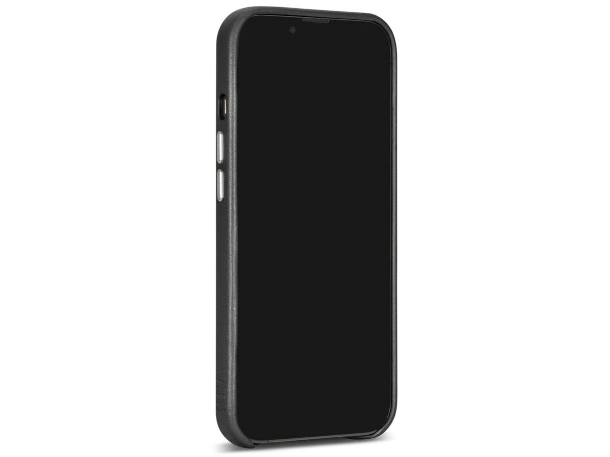 Sena LeatherSkin Case Zwart - iPhone 13/13 Pro Hoesje Leer