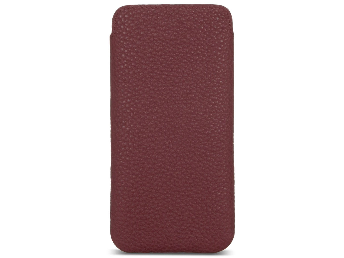 Sena Ultraslim Sleeve Rood Leer - iPhone 13 Pro hoesje