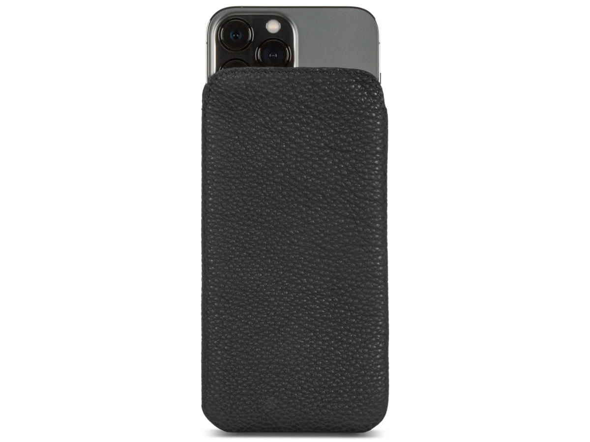 Sena Ultraslim Sleeve Zwart Leer - iPhone 13 Pro hoesje
