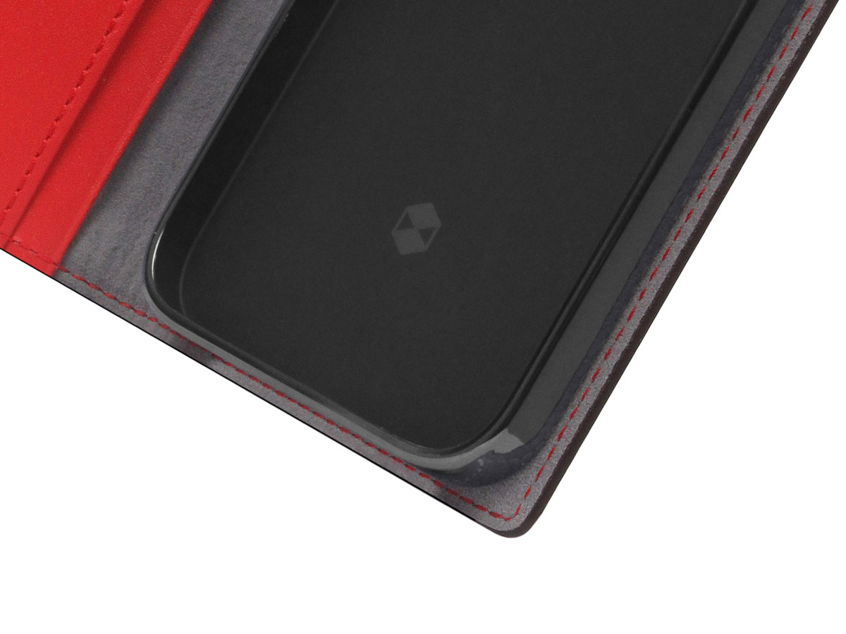 SLG Design D5 CSL Italiaans Kalfsleer Rood - iPhone 13 Pro hoesje