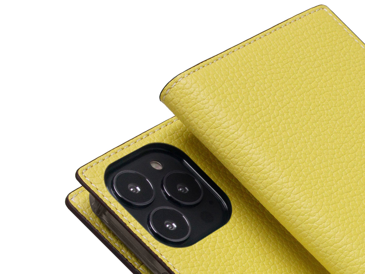 SLG Design D8 Folio Leer Lemon - iPhone 13 Pro hoesje