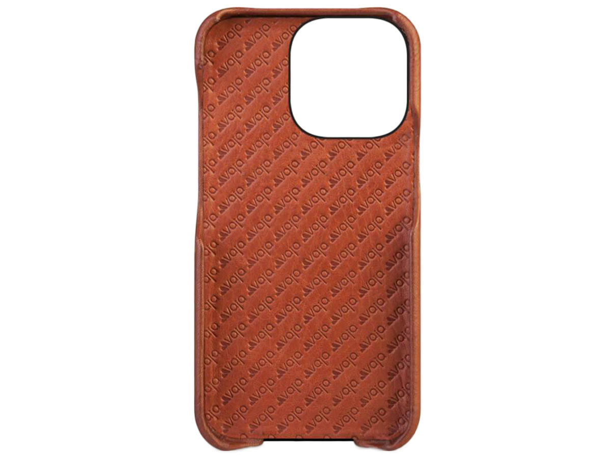 Vaja Grip Leather MagSafe Case Cognac - iPhone 13 Pro Hoesje Leer
