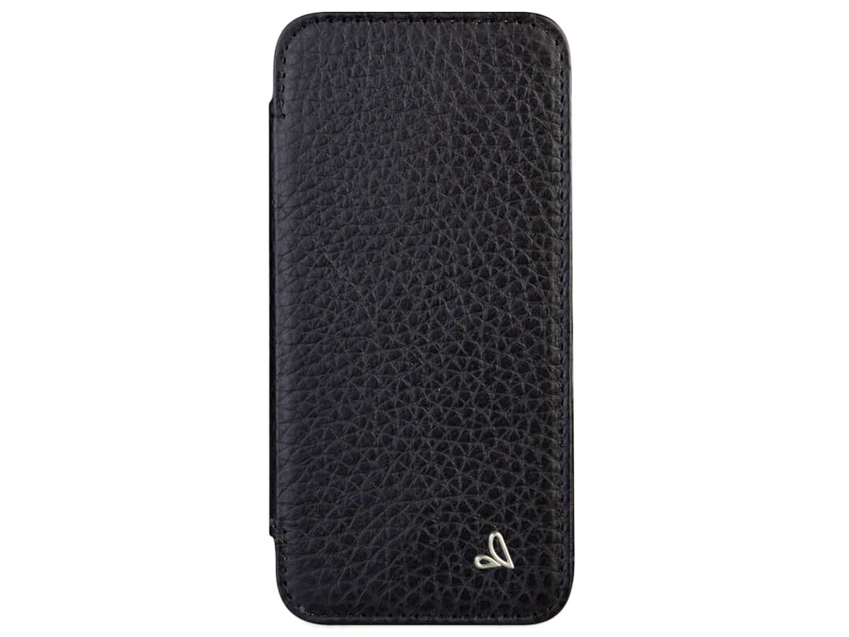 Vaja Nuova Pelle MagSafe Leather Case Zwart - iPhone 13 Pro Hoesje