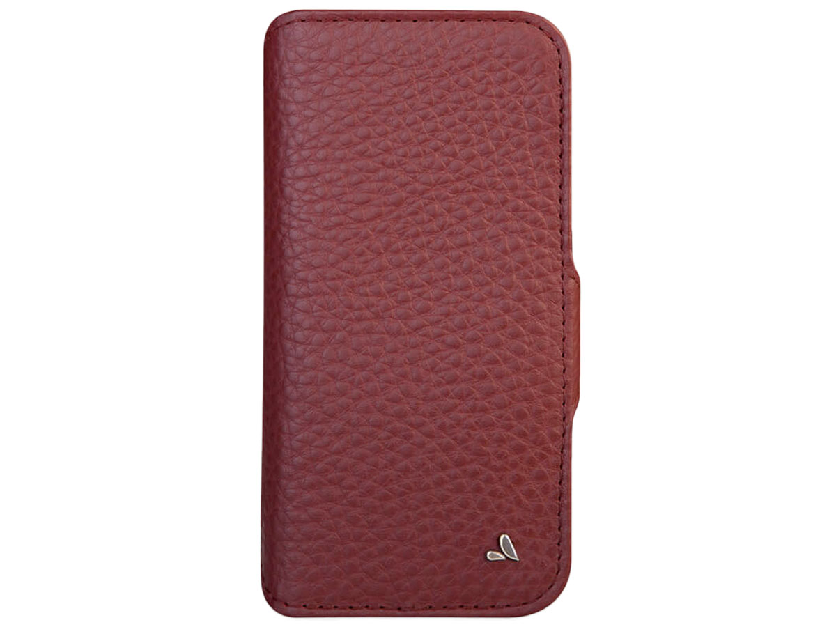 Vaja Wallet Leather Case MagSafe Rood - iPhone 13 Pro Hoesje Leer