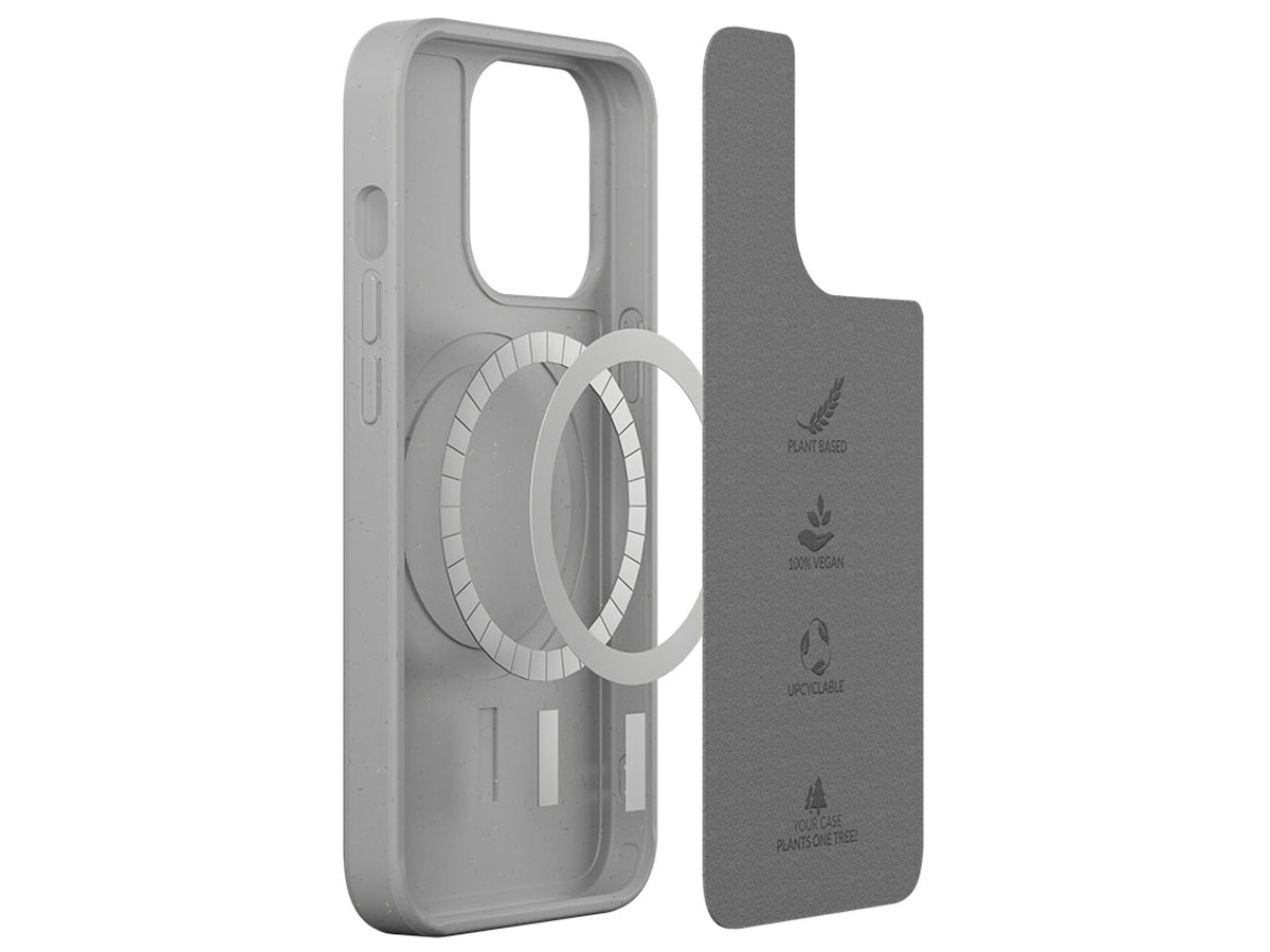 Woodcessories Bio AM Case MagSafe Grijs - iPhone 13 Pro hoesje