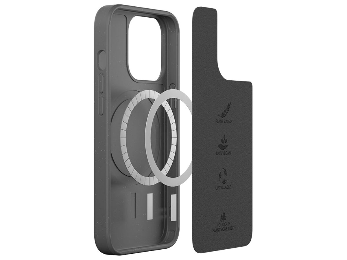 Woodcessories Bio AM Case MagSafe Zwart - iPhone 13 Pro hoesje