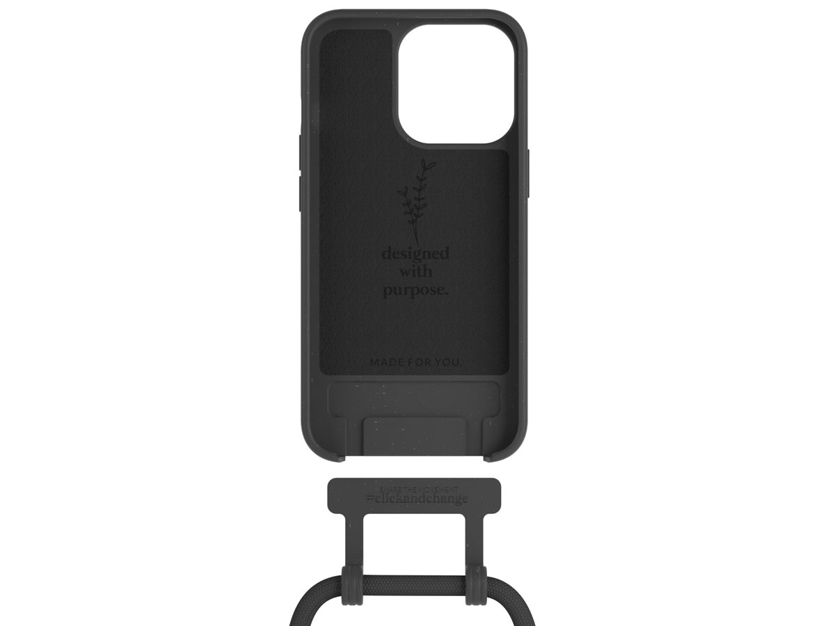 Woodcessories Change Case Zwart - Eco iPhone 13 Pro hoesje