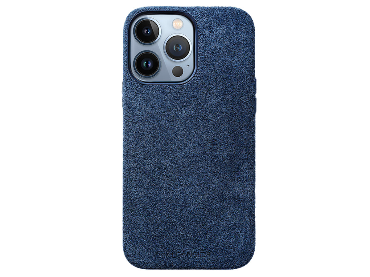 Alcanside Alcantara MagSafe Case Blauw - iPhone 13 Pro Max hoesje