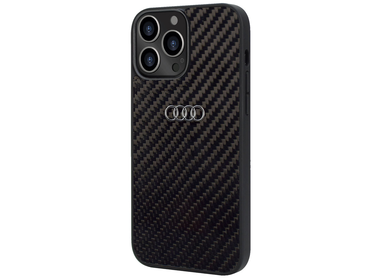 Audi R8 Series Carbon Case Zwart - iPhone 13 Pro Max hoesje