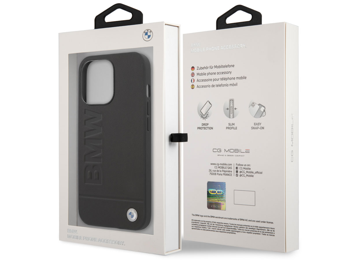 BMW Signature Leather Case - iPhone 13 Pro Max hoesje