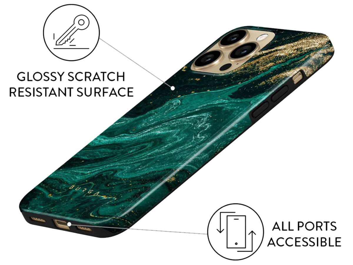 Burga Tough Case Emerald Pool - iPhone 13 Pro Max Hoesje