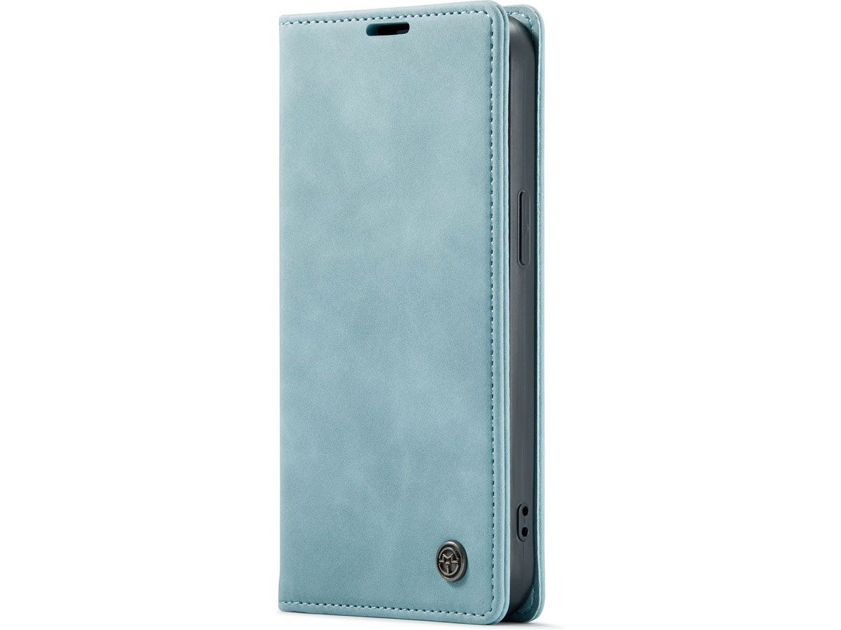 CaseMe Vintage Bookcase Turquoise - iPhone 13 Pro Max hoesje