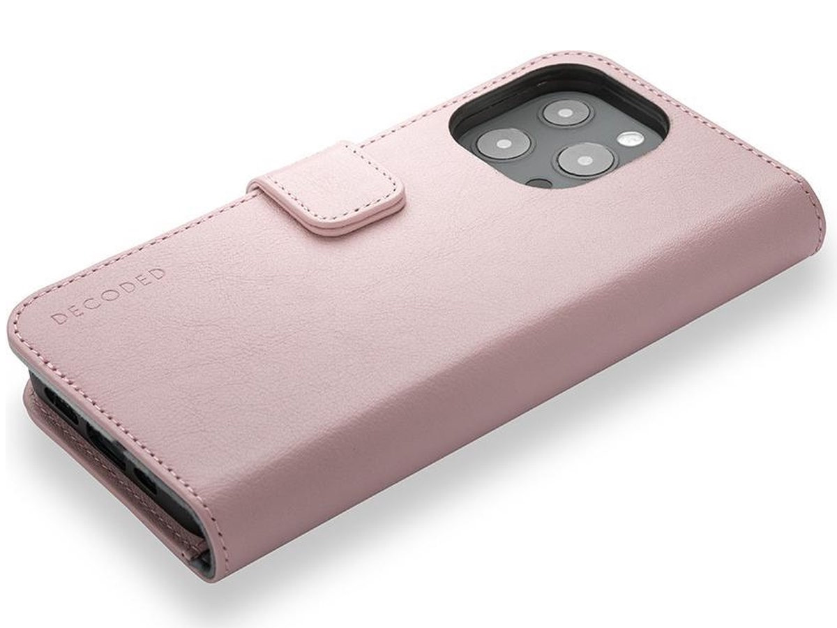 Decoded Detachable Wallet Case Roze - iPhone 13 Pro Max hoesje