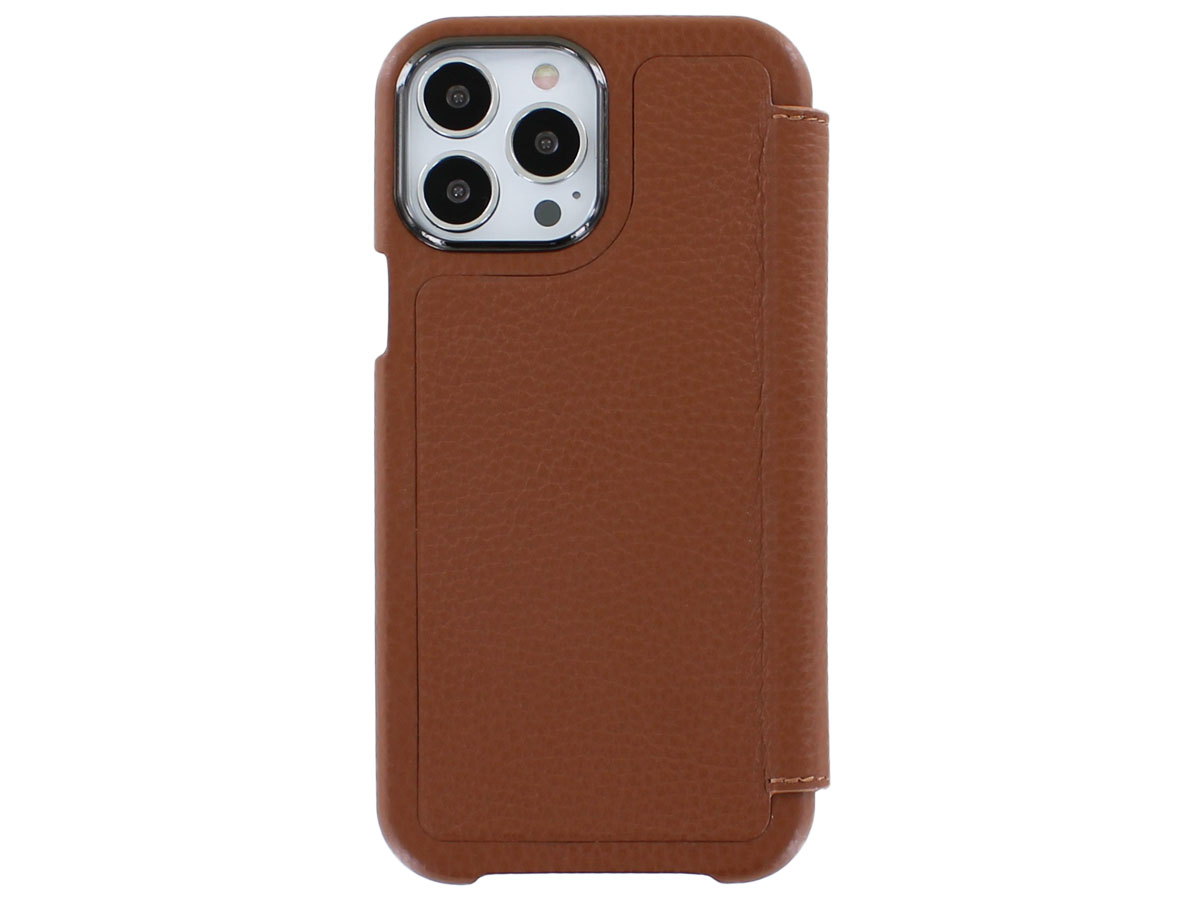 Graffi Oyster Mastrotto Leer Cognac - iPhone 13 Pro Max hoesje