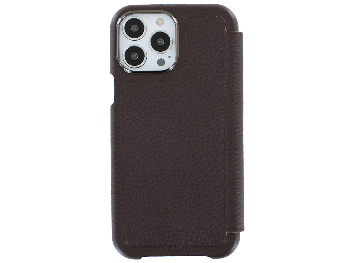 Graffi Oyster Mastrotto Leer Bruin - iPhone 13 Pro Max hoesje