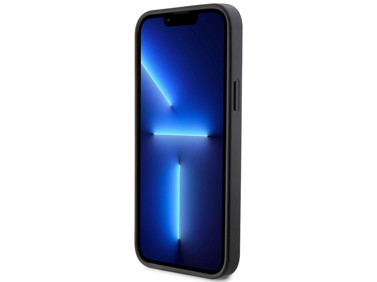 Guess Big 4G Glitter Case Zwart - iPhone 13 Pro Max hoesje