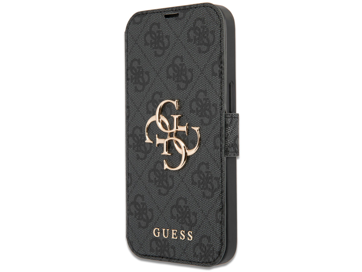 Guess Big 4G Monogram BookCase Grijs - iPhone 13 Pro Max hoesje